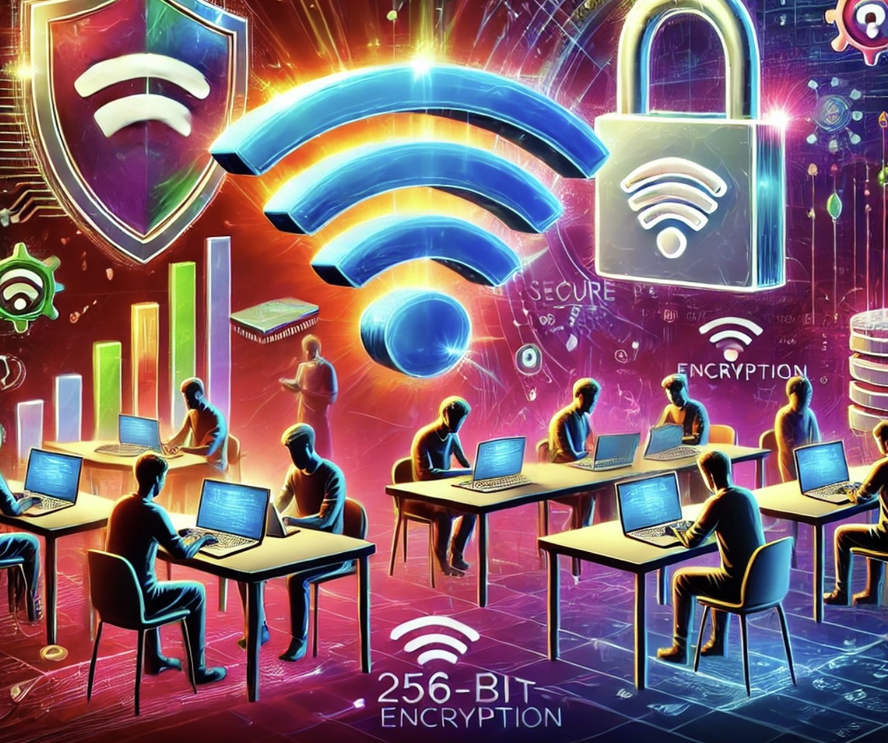 Secure event wifi for hackathons - 256-Bit Encryption