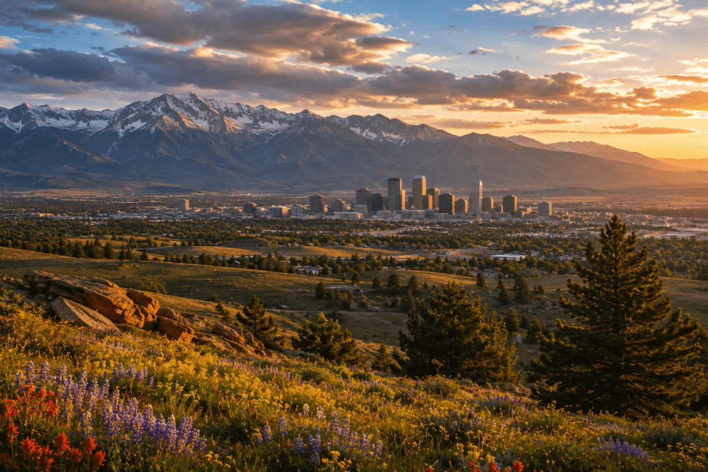 Colorado event WiFi and temporary internet service — Rocky Mountains landscape